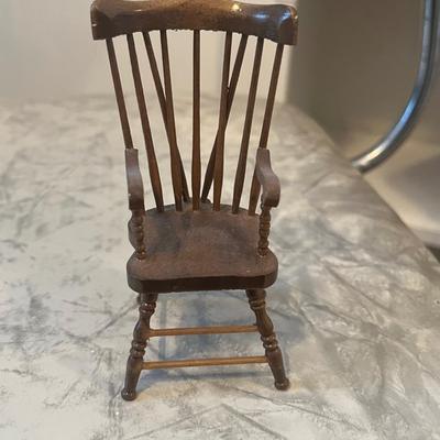 Wooden doll chair