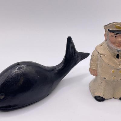 Cast Metal Moby Dick Shaker Set