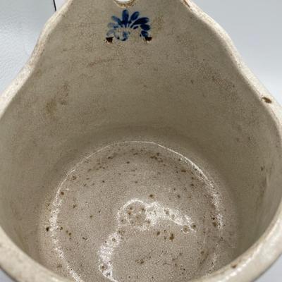 Stoneware hanging salt box