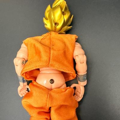 Rare Ball Z Super Seiyan Son Goku Full Action Pose Figure c1991