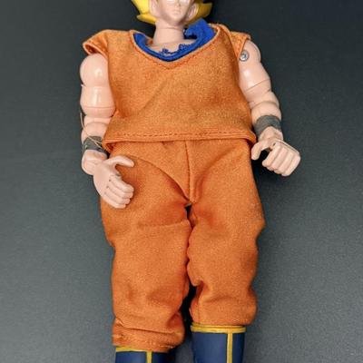 Rare Ball Z Super Seiyan Son Goku Full Action Pose Figure c1991