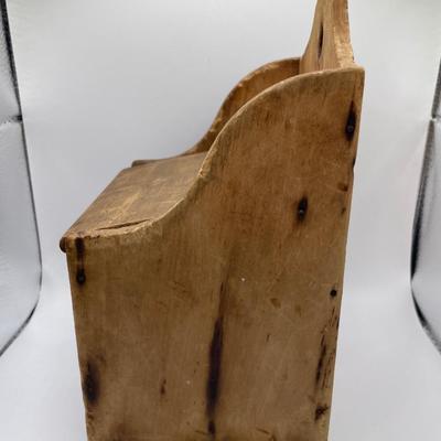 Vintage wood salt box