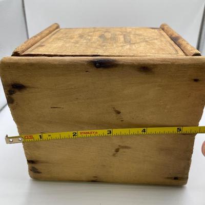 Vintage wood salt box