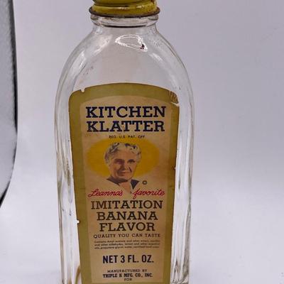 3 vintage kitchen bottles