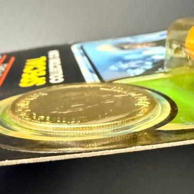 Rare 1984 MOC Kenner Star Wars Power of the Force Luke Skywalker - Sealed with Coin!