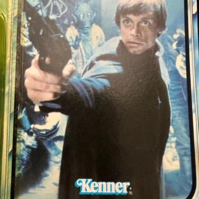 Rare 1984 MOC Kenner Star Wars Power of the Force Luke Skywalker - Sealed with Coin!