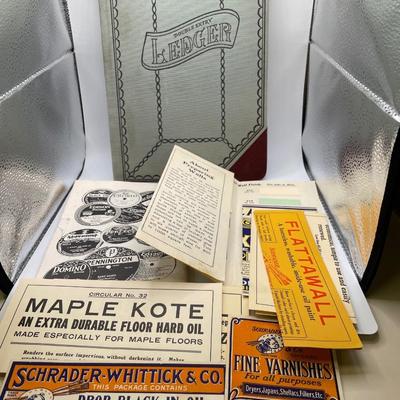 Vintage advertising and Double ledger
