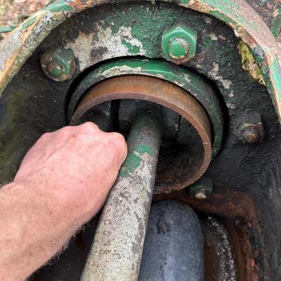 Large Antique Hit & Miss Stationary Engine