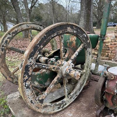 Large Antique Hit & Miss Stationary Engine