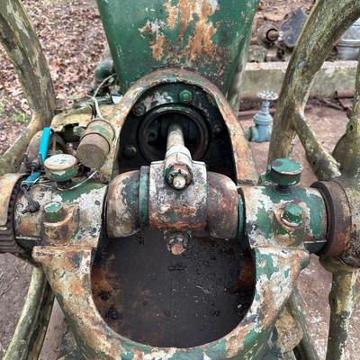 Large Antique Hit & Miss Stationary Engine