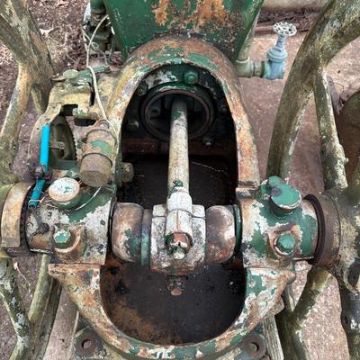 Large Antique Hit & Miss Stationary Engine