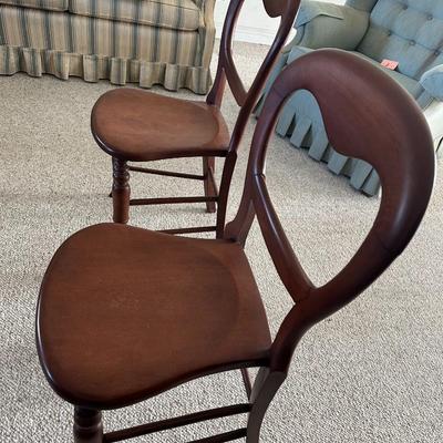 Sale Photo Thumbnail #7: A truly exceptional opportunity to acquire a magnificent pair of original Victorian Balloon Back side chairs, steeped in history and presented in a rare, prestigious condition. Dating precisely to the mid-19th century (circa 1840-1860), these chairs are a