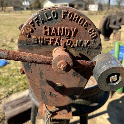 Antique Buffalo Forge “Handy” Hand-Crank Blacksmith Forge Blower
