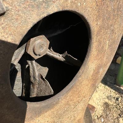 Vintage Columbus No. 400 Blacksmith Forge Blower – Cast Iron – Pedestal Mount