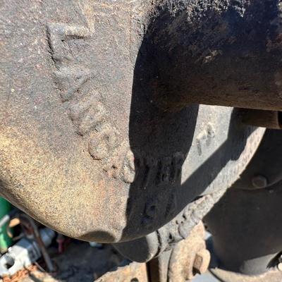 Vintage Columbus No. 400 Blacksmith Forge Blower – Cast Iron – Pedestal Mount