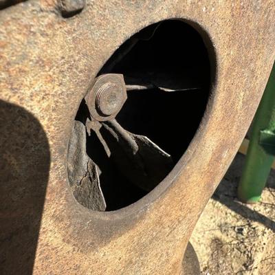 Vintage Columbus No. 400 Blacksmith Forge Blower – Cast Iron – Pedestal Mount