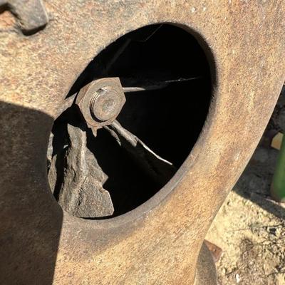 Vintage Columbus No. 400 Blacksmith Forge Blower – Cast Iron – Pedestal Mount