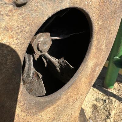 Vintage Columbus No. 400 Blacksmith Forge Blower – Cast Iron – Pedestal Mount