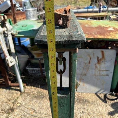 Antique Fairbanks Standard Platform Scale on Wheels – Wood Column & Cast Iron Base