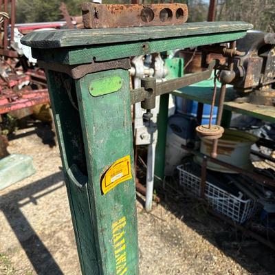 Antique Fairbanks Standard Platform Scale on Wheels – Wood Column & Cast Iron Base