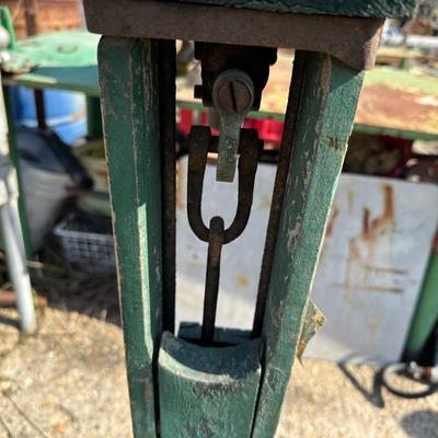 Antique Fairbanks Standard Platform Scale on Wheels – Wood Column & Cast Iron Base