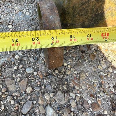 Antique Fairbanks Standard Platform Scale on Wheels – Wood Column & Cast Iron Base