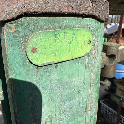 Antique Fairbanks Standard Platform Scale on Wheels – Wood Column & Cast Iron Base