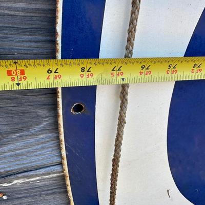 Large Vintage Gulf Oil Porcelain Gas Station Sign