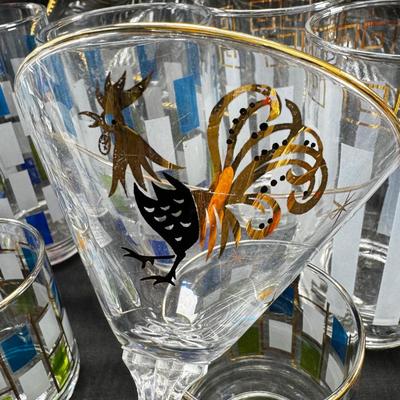 Mid Century cups and glassware