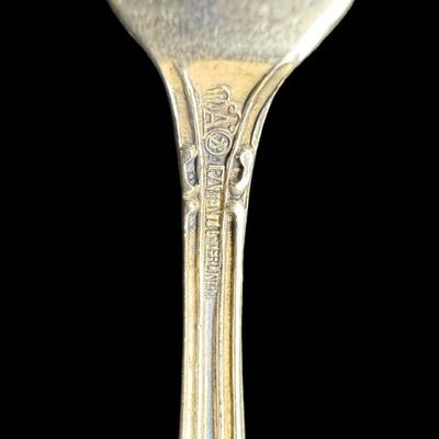 Sale Photo Thumbnail #505: [61g] Includes six late Victorian oyster forks. These have intricate flowing lines with a floral motif. [TM]