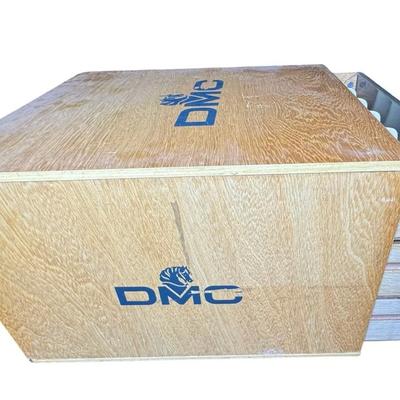 Sale Photo Thumbnail #525: This piece has three drawers, one with a divider insert. It has solid wood construction, with plastic fronts on the wood drawers. There is age related wear, including scratches. Measurement: 9.75”H x 12.75”W x 14.5”D. Pre-auction estimate: $100-$200