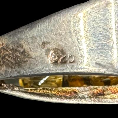 Sale Photo Thumbnail #535: [29.37g] Includes two pendants and one stick pin. The weight is overall, and includes non-silver components. One pendant has a loose stone. Measurement of longest: 3.25”L. [BK]