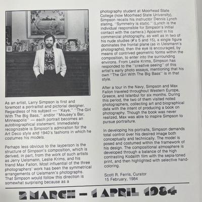 Original Larry Simpson framed photograph