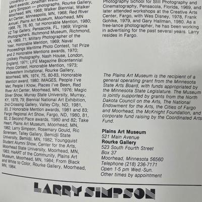 Original Larry Simpson framed photograph