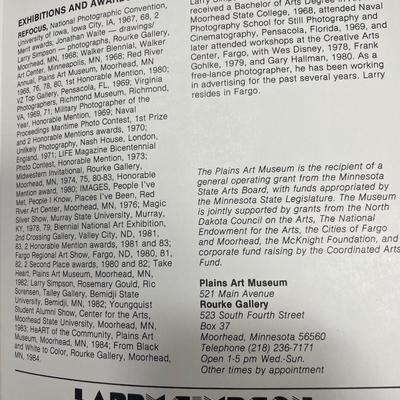 Larry Simpson original photograph framed