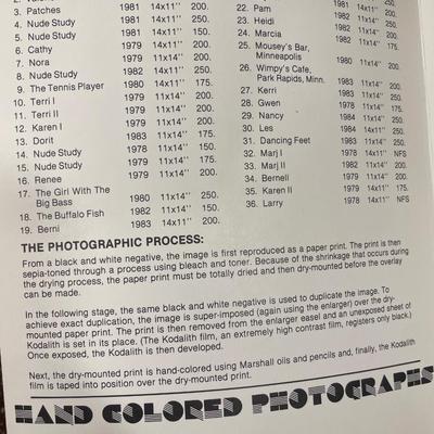 Larry Simpson original photograph framed