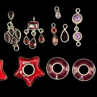 Sale Photo Thumbnail #566: [52.00g] Includes pendants, and more. Total of 13 pieces. Silver content confirmed using Niton XRF precious metals analyzer. [BK]