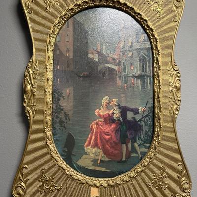 Framed Venice Panel by Albo