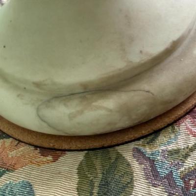 Italian 19th Century White Carrara 2-Piece Marble Statue, Signed Pietro Lazzarini c1800's Approx 25" Tall Preowned from an...