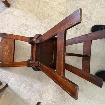 Rare Italian Renaissance Inlaid Side Chair c1600's in VG Preowned Condition as Pictured. (PICKUP ONLY)