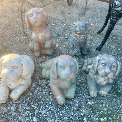 Sale Photo Thumbnail #61: Vintage Concrete Garden Statues