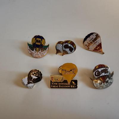 Sale Photo Thumbnail #214: This lot is for a Collection of KY Derby Great Balloon Race Pins.  This collection includes 6 metal pins from various companies involved in this fun part of any KY Derby Festival in Louisville, KY.