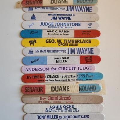 Sale Photo Thumbnail #250: This lot is for a Collection of Vintage Advertising Emery Boards. Mostly for those seeking government jobs advertising but quite a collection. Could be used for many purposes.