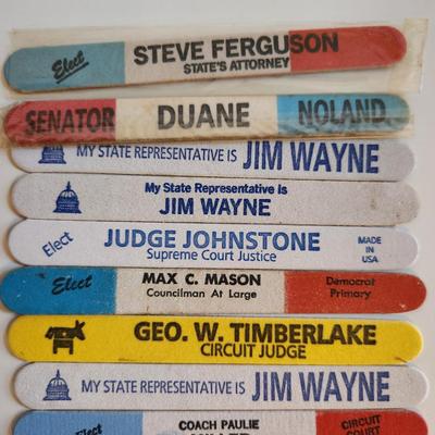 Sale Photo Thumbnail #252: This lot is for a Collection of Vintage Advertising Emery Boards. Mostly for those seeking government jobs advertising but quite a collection. Could be used for many purposes.