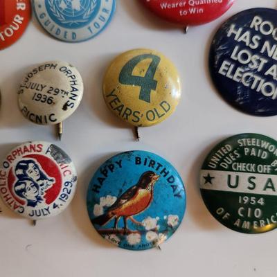 Sale Photo Thumbnail #260: This lot is for a Collection of Vintage Pins. This is a varied grouping of pins. Some quite old and some not so.  They show all types of ideas and styles.  Great for many purposes - where you gonna find 'em.