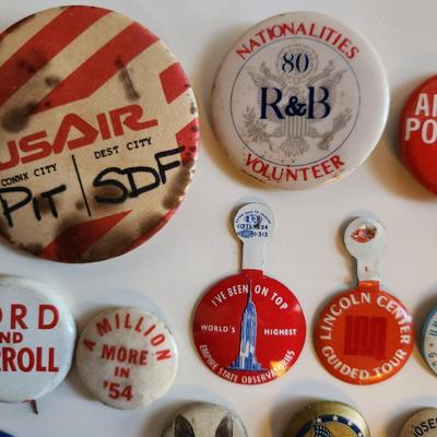 Sale Photo Thumbnail #254: This lot is for a Collection of Vintage Pins. This is a varied grouping of pins. Some quite old and some not so.  They show all types of ideas and styles.  Great for many purposes - where you gonna find 'em.