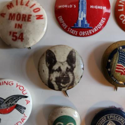 Sale Photo Thumbnail #258: This lot is for a Collection of Vintage Pins. This is a varied grouping of pins. Some quite old and some not so.  They show all types of ideas and styles.  Great for many purposes - where you gonna find 'em.