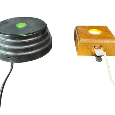 Sale Photo Thumbnail #633: Two pieces. One is wood, and the other is plastic. Both are working at time of catalog. [BK]