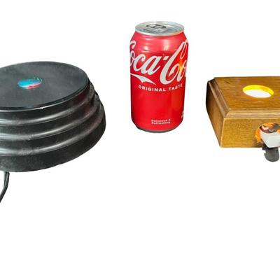 Sale Photo Thumbnail #634: Two pieces. One is wood, and the other is plastic. Both are working at time of catalog. [BK]