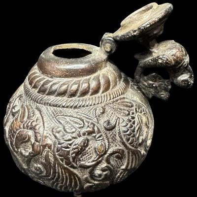 Sale Photo Thumbnail #649: This features a bird finial. Measurement: 6.5”H. [BK]